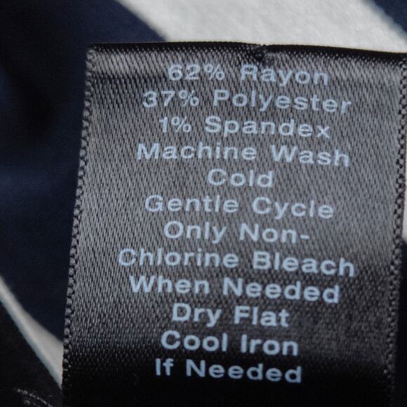 Ann Taylor Women’s Skirt Nautical Preppy Classic Striped Knit Mini White Size 10 - Picture 6 of 6